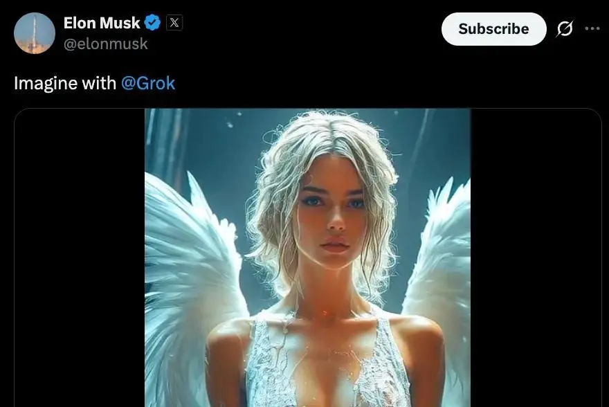 Grok新上的AI視頻生成,自帶“擦邊”模式,馬斯克靠“踩黃線”稱霸AI? 圖片